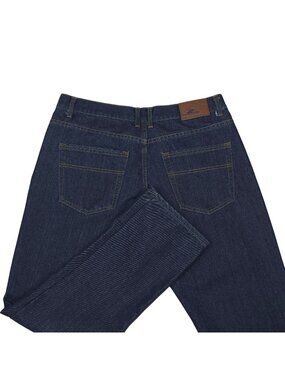 Beverly Hills Polo Club Mens Dark Wash Straight Fit Jeans 36x32 Cotton Blend